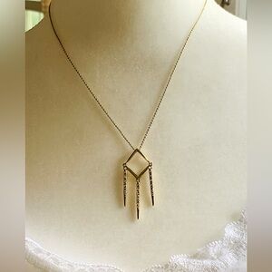 Alexis Bittar Geometric Gold Pendant Necklace
Size: 16 - 18"